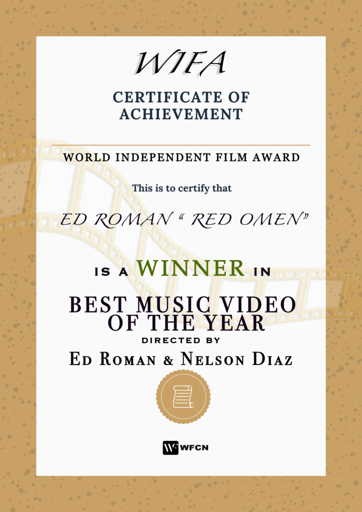 Ed Roman Menang di Penghargaan Film Indie Dunia