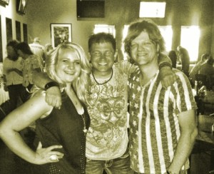 Josey Milner, Michael Lynne,and Jimmy Baumgartner; USO Benefit