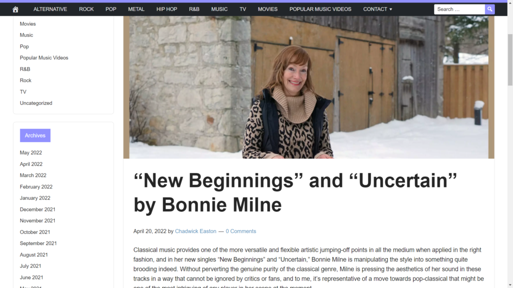 Melody Maker Ulasan 2 Single Bonnie Milne