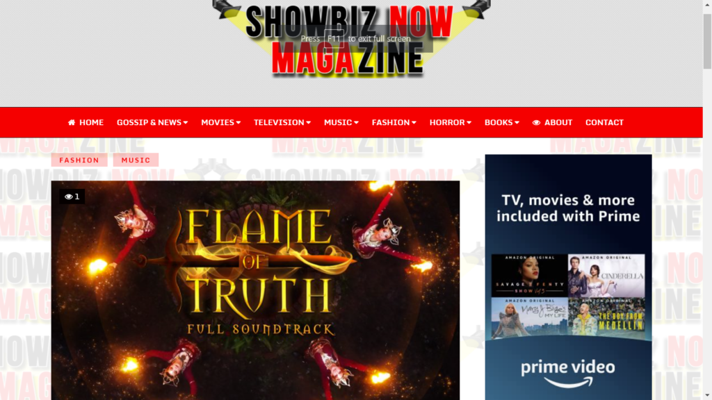 Majalah Showbiz Now Mengulas “Flame Of Truth” dari Chalice Collective