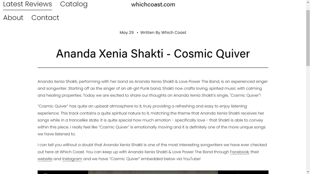Pantai Yang Mengulas “Cosmic Quiver” Ananda Xenia Shakti