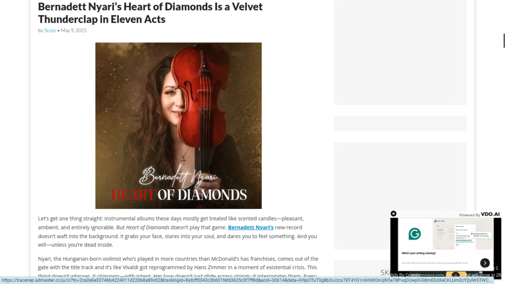 Skope Magazine Reviews Bernadett Nyari’s “Heart of Diamonds”