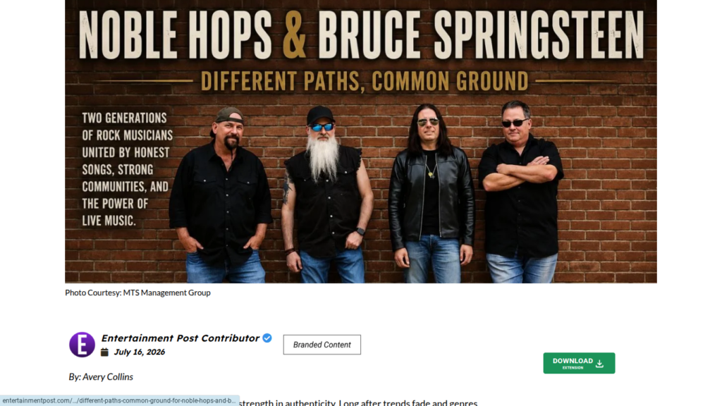 Noble Hops, Bruce Springsteen
